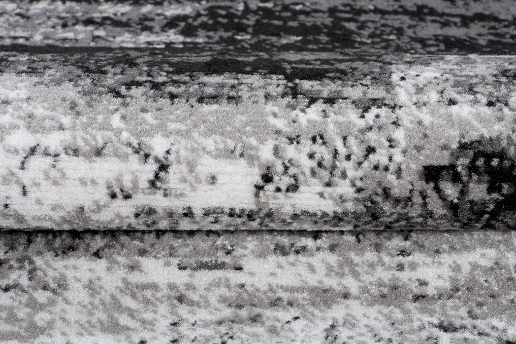 TAPISO Maya Tappeto Passatoia Corridoio Moderno Grigio Nero Macchiato Sottile 80 x 200 cm - 4