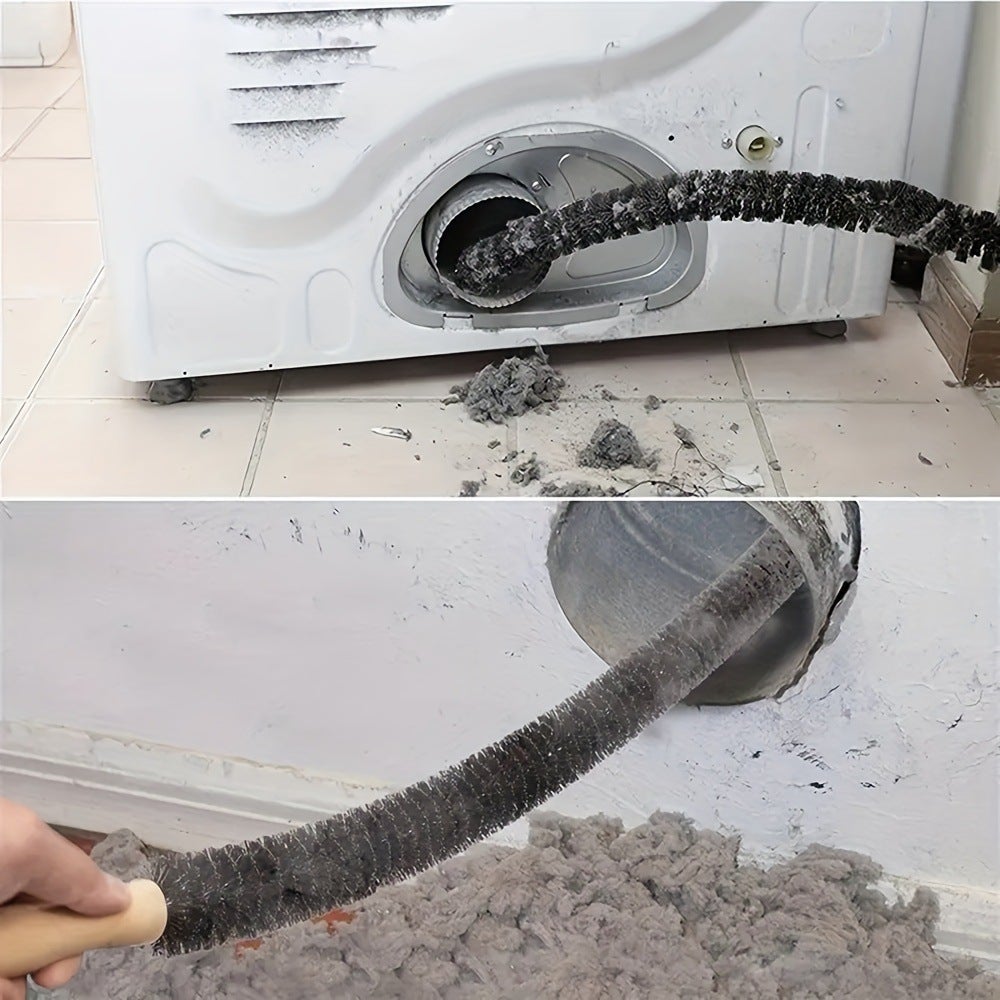 Limpeza de dutos de secadora - dutos de aspirador de pó - ferramenta rápida para remoção de pelos, azul escuro - 2