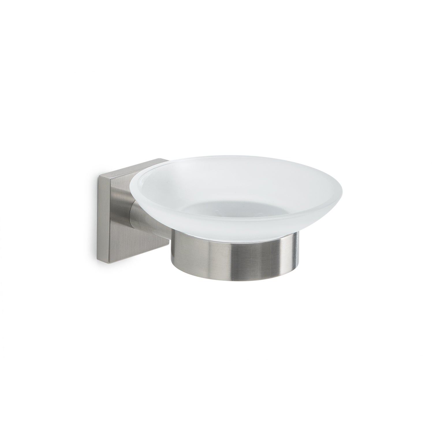 3S GEDY FELCE FE11 PORTE SAVON EN ACIER AVEC BOITIER EN VERRE SATINÈ WC
