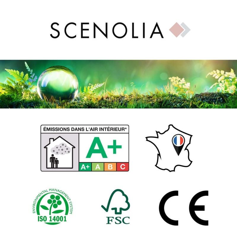 Tableau toile en kit ETRETAT 180 x 130 cm - Toile textile sans PVC, Made in France par Scenolia - 4