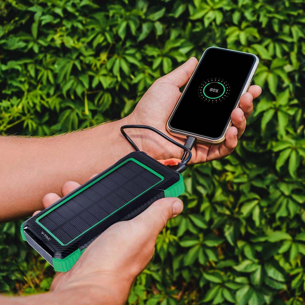 IPosible Powerbank Solare 26800mAh Con 4 Pannelli Solari Caricabatterie