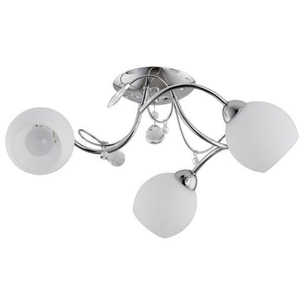 Lampa sufitowa wisząca Livia chromowana 3xE14x10W nowoczesna wym: 20 x 20 x 48 cm metal Alfa
