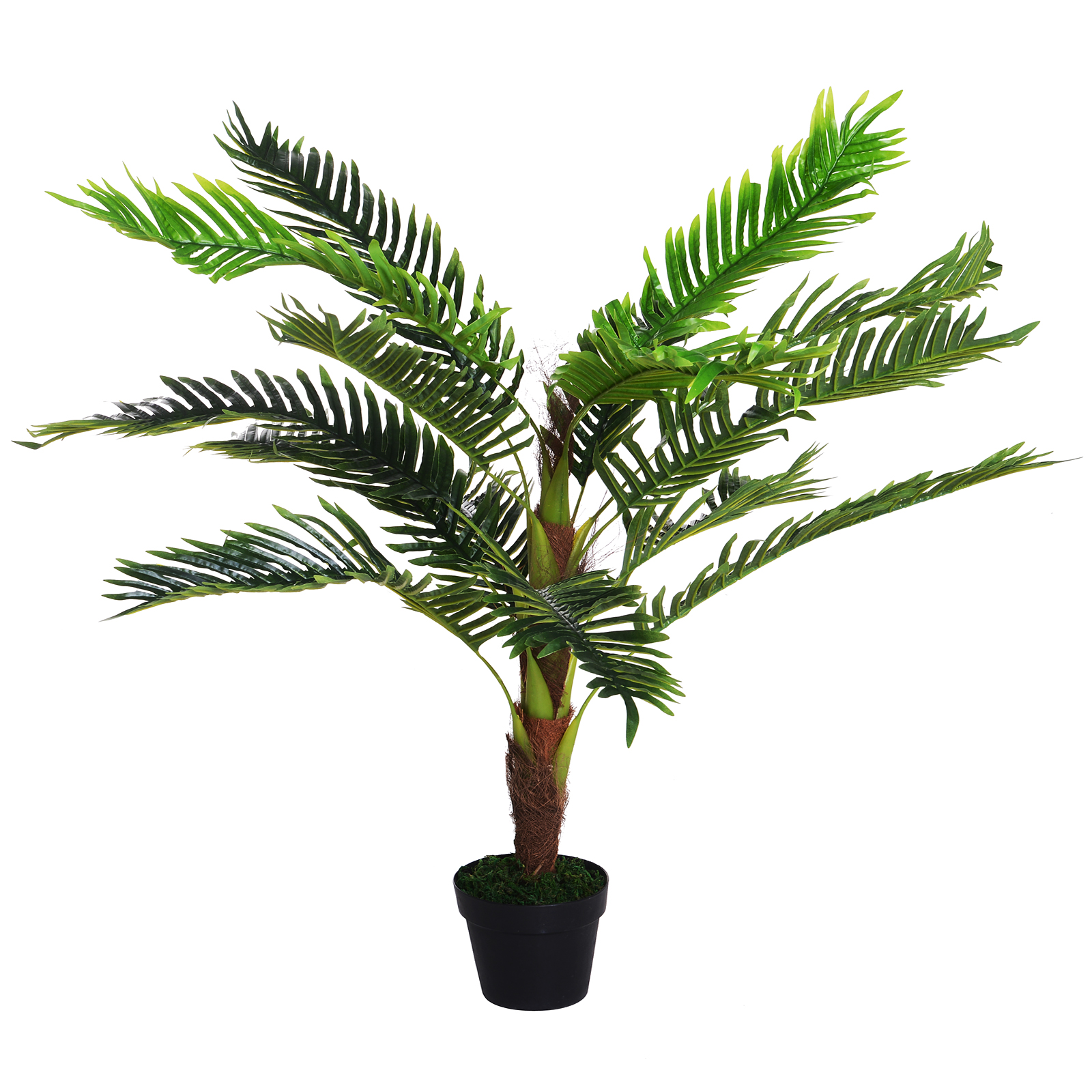 Plante artificielle palmier cycas hauteur 123 cm intérieur extérieur pot inclus décoration maison jardin - 2