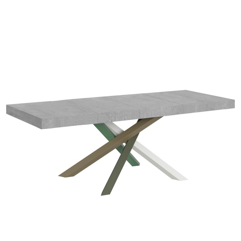 Stół rozkładany 200/304x90 cm Volantis Premium betonowe nogi wielokolorowe 4/A