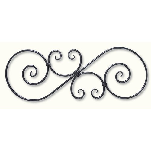 Grande volute triple - Hauteur 900mm Largeur 330mm rond lisse Ø14mm - Fer forgé - À souder