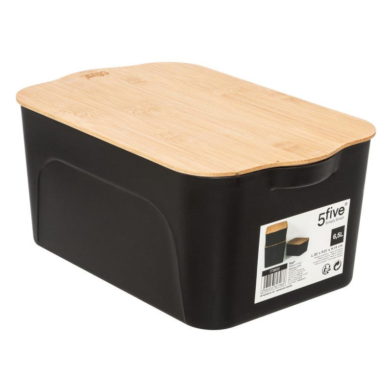 Boîte plastique couvercle bambou 6,5l - 5five - 5