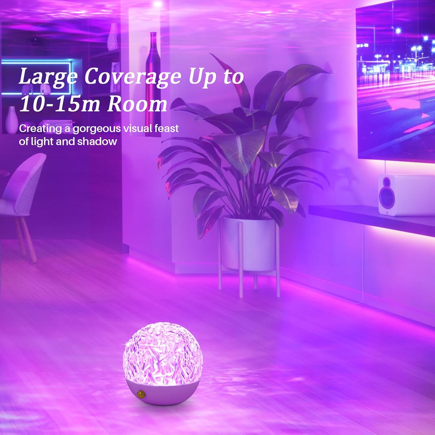 Projecteur Ciel Étoilé Galaxy, 16 couleurs LED, télécommande, décoration chambre/plafond, cadeau [Classe énergétique A] - 4