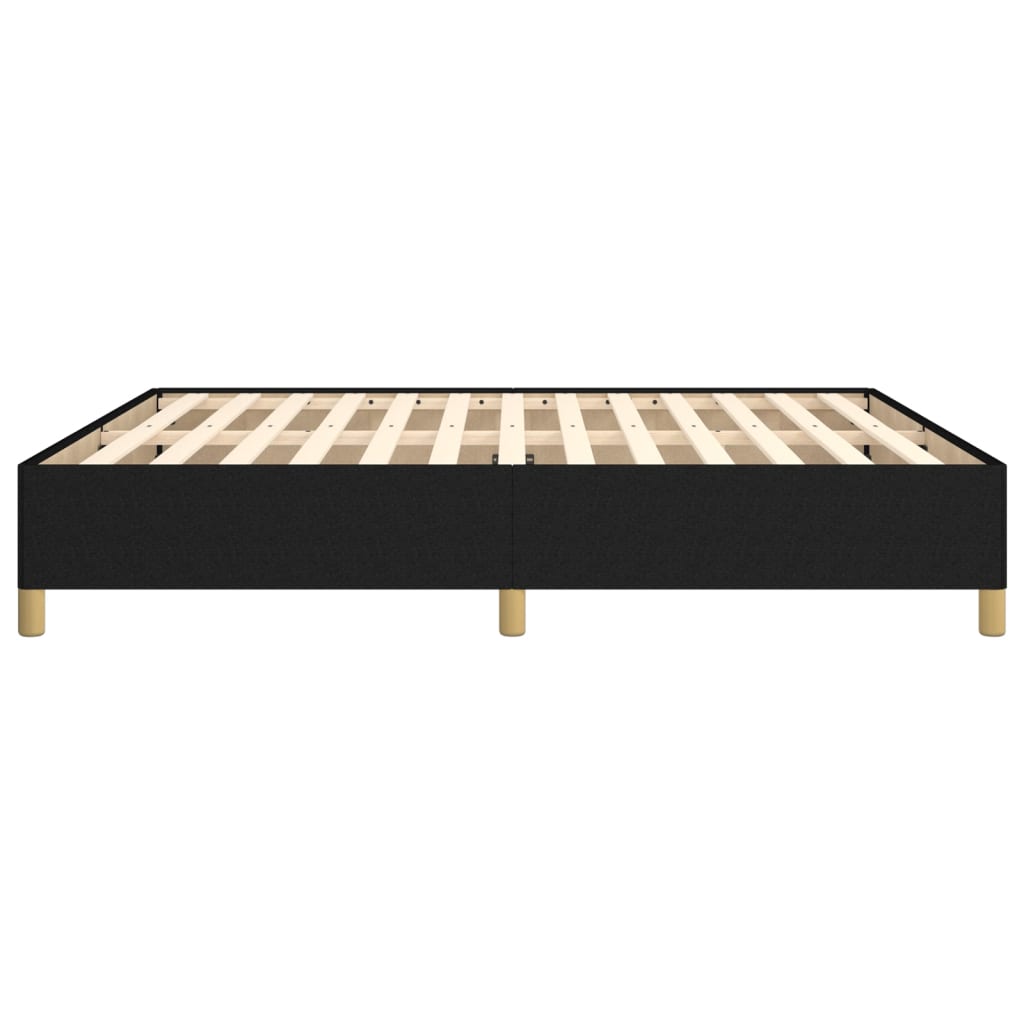 Cadre de lit sans matelas noir 180 x 200 cm tissu - 6
