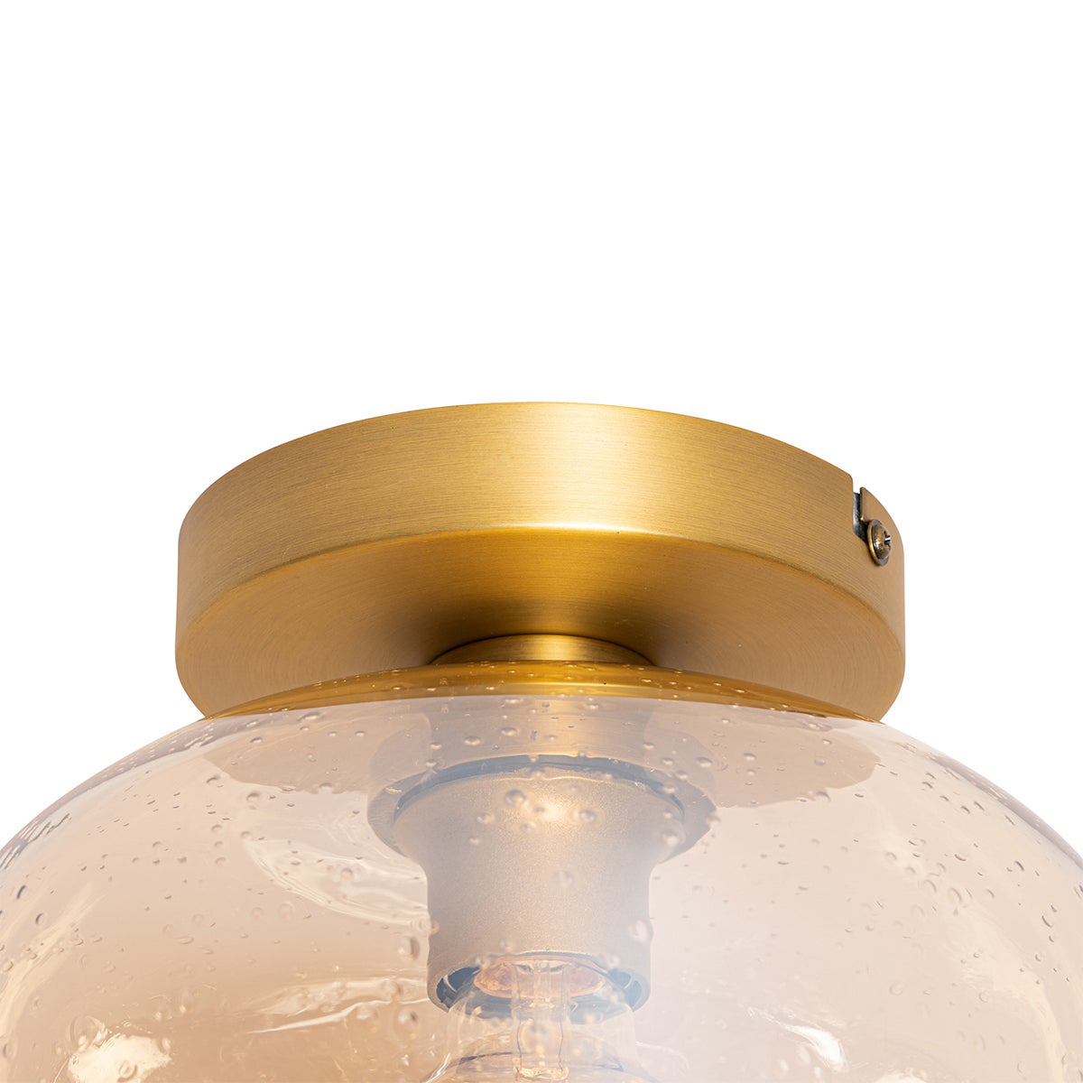 Qazqa design plafonnier - Zuzanna - orange, rond, max. 40w, e27, 25cm, idéal pour la chambre et le salon - 6