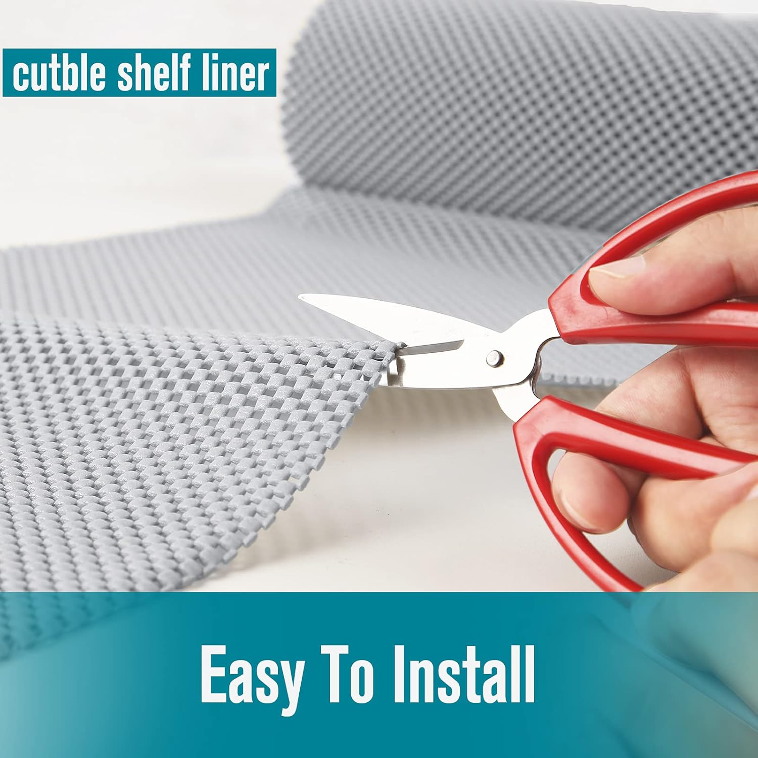 Alfombra antideslizante multiusos - Alfombra antideslizante de PVC - Base antideslizante para alfombra - Gris - 30 x 150 cm - 2