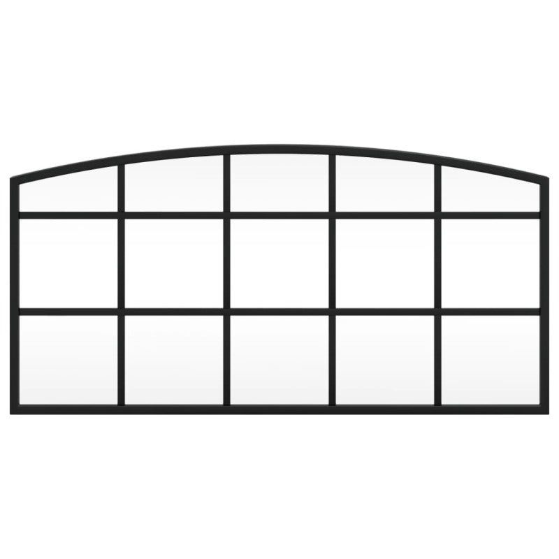 Miroir mural noir 60x30 cm arche fer - 3