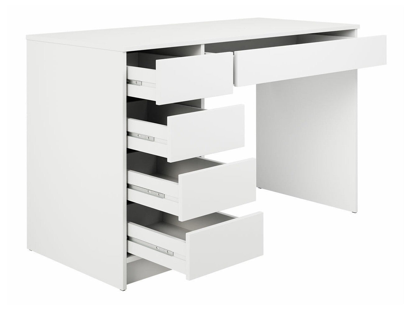 Bureau en bois 5 tiroirs 
