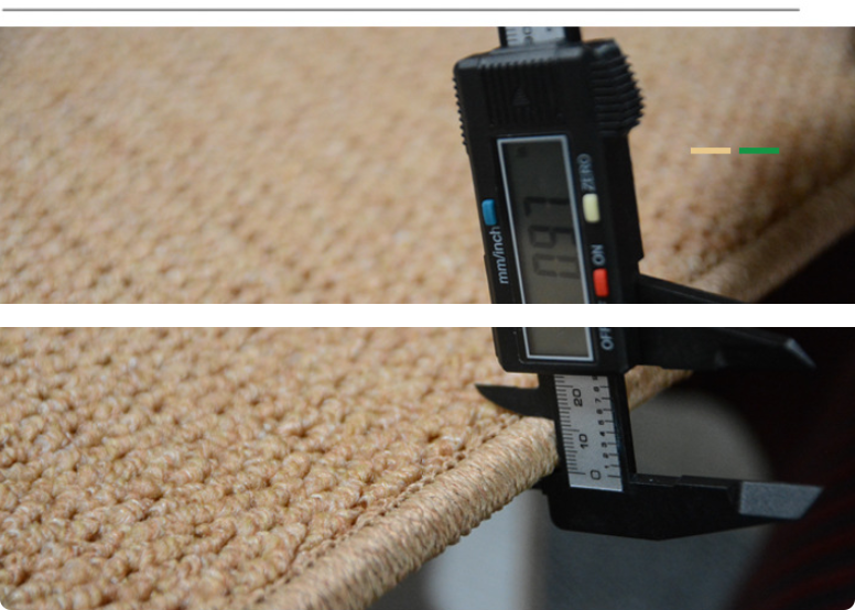 Marches d'escalier antidérapantes avec support en caoutchouc, tapis épais 65 * 24 * 4 cm, 3 pièces - 5