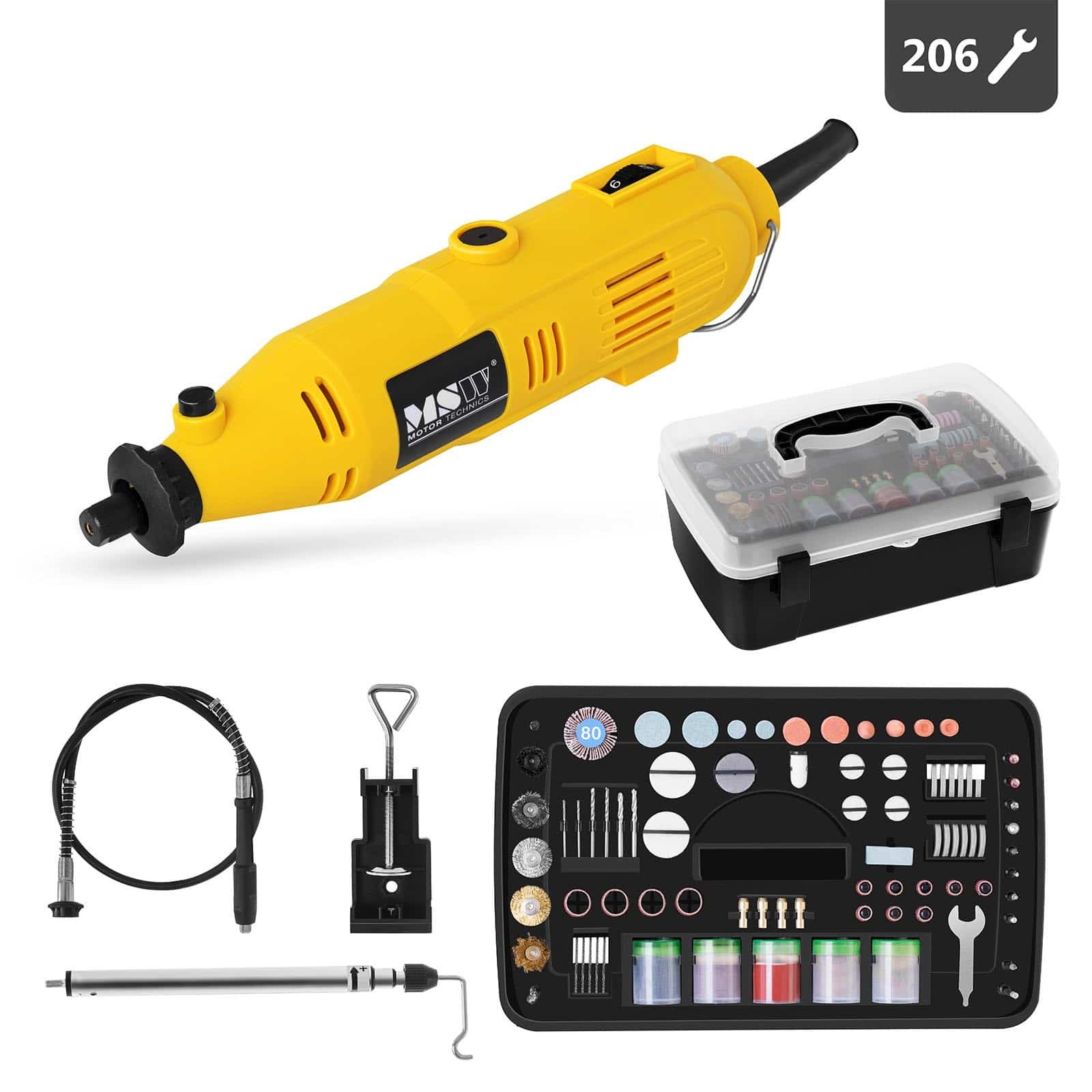 Mini Meuleuse Droite 750W – 27000 Tr/min – Mandrin 6 Mm – Outil Électrique Polyvalent Pour Ponçage, Gravure Et Découpe Précise