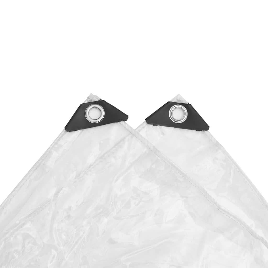Lona protetora transparente com ilhós em PVC 2x8 m - COMFORTXL - 6