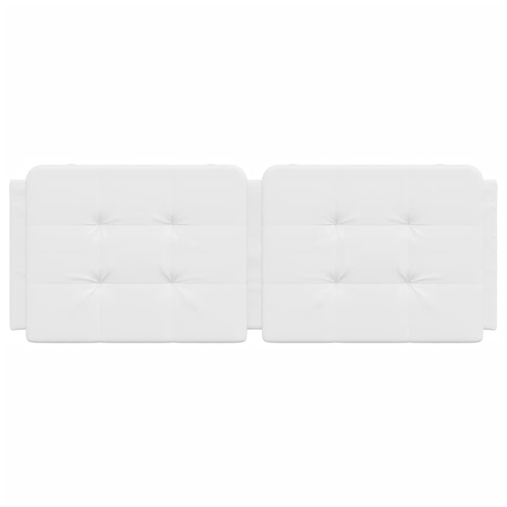 Cuscino Testiera Zadar Bianco 120 cm in Similpelle vidaXL - 5