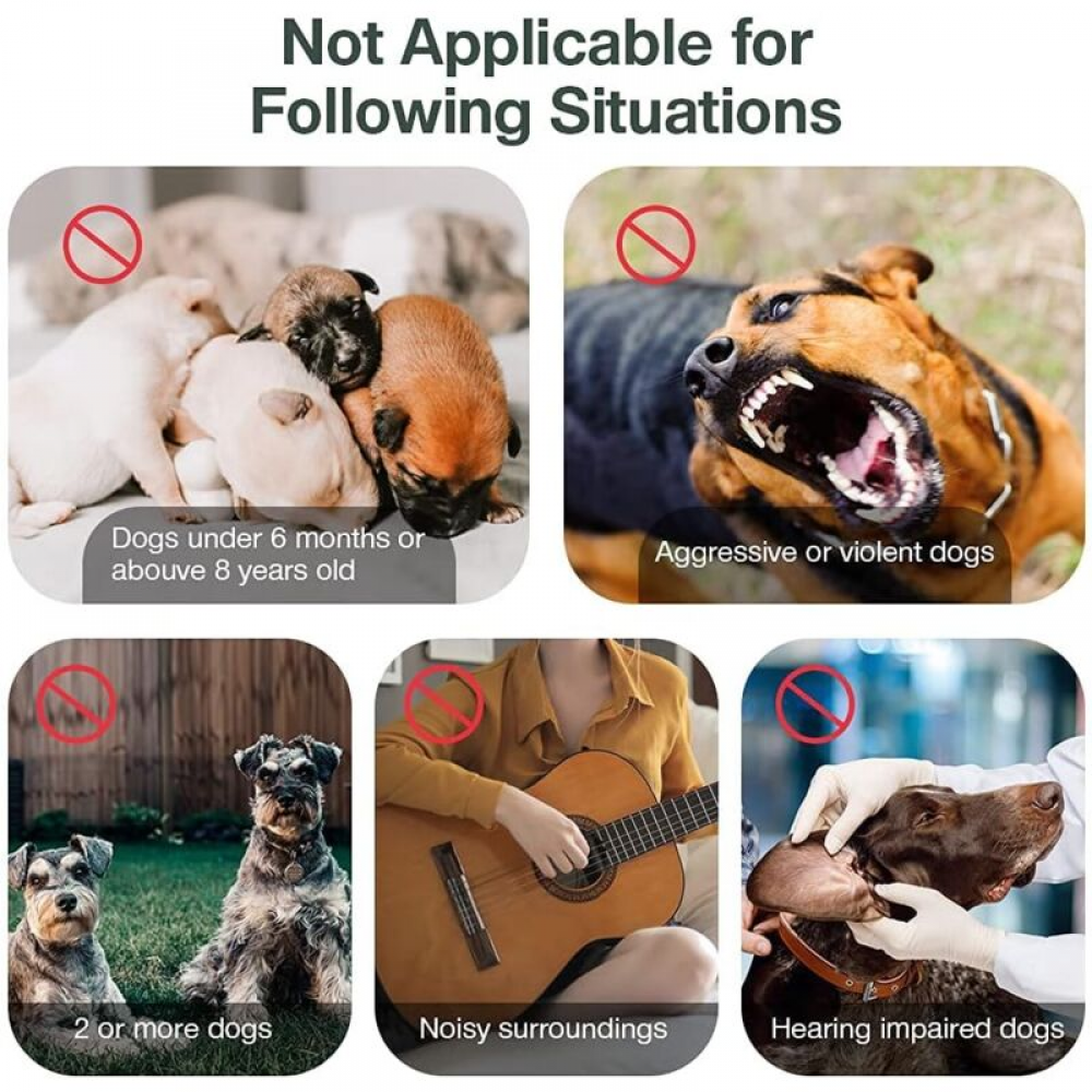 Supresor ultrasónico de ladridos para perros, supresor automático de ladridos para perros, resistente al agua, apto para perros pequeños y grandes. - 3