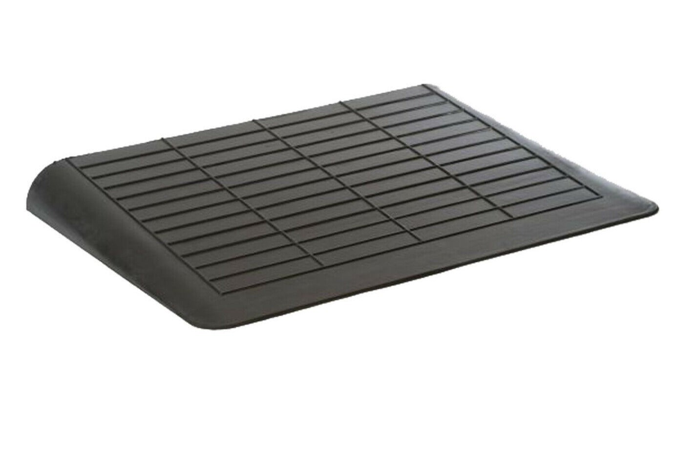 Rampe De Trottoir En Caoutchouc - 50x41x13.8 Cm, Antidérapante, Pour Voiture, Fauteuil Roulant, Moto (Noir, 13.6kg) - 3