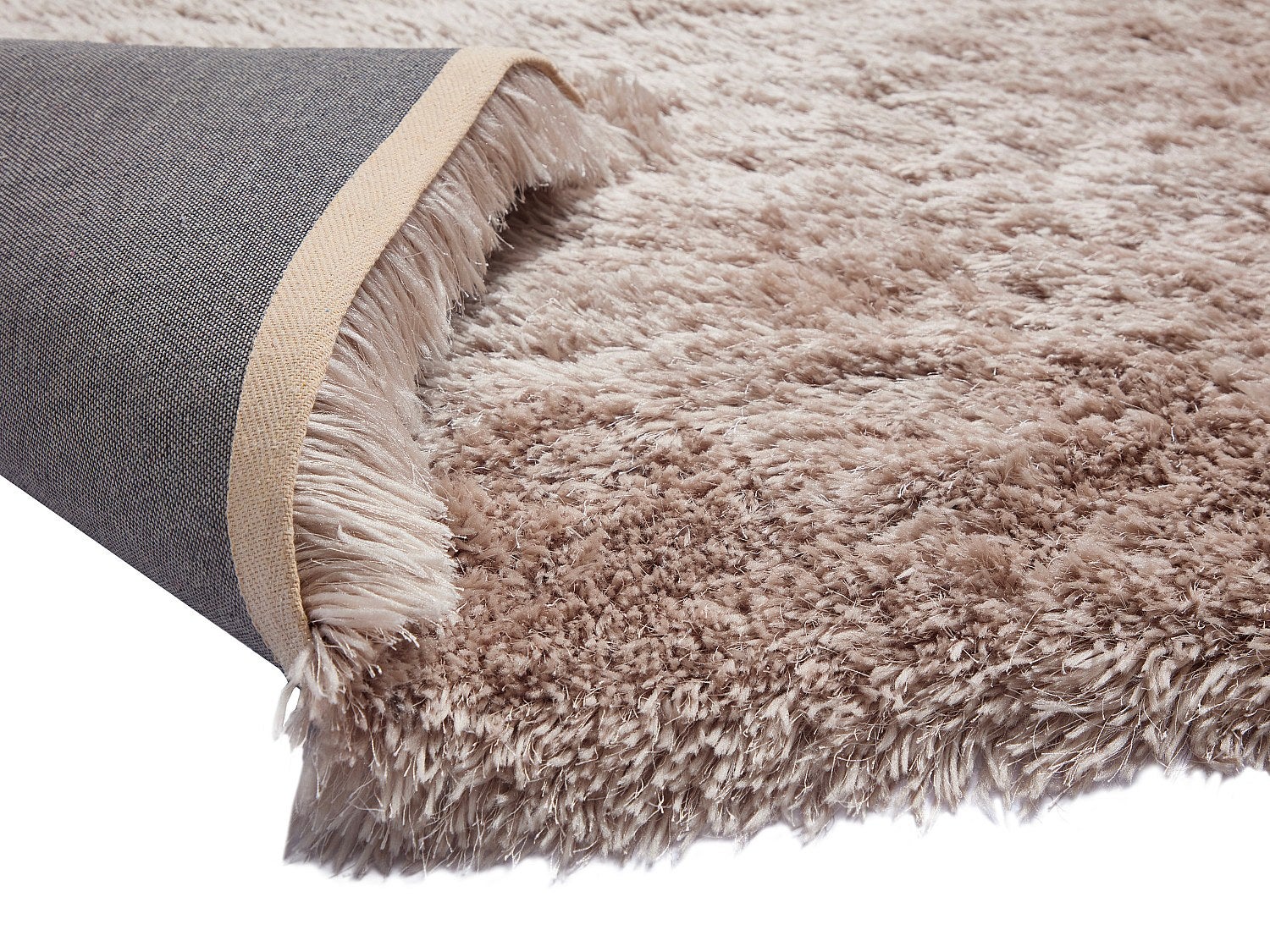 Dywan shaggy z długim włosiem - 200 x 290 cm - Taupe - ARDELA - 4