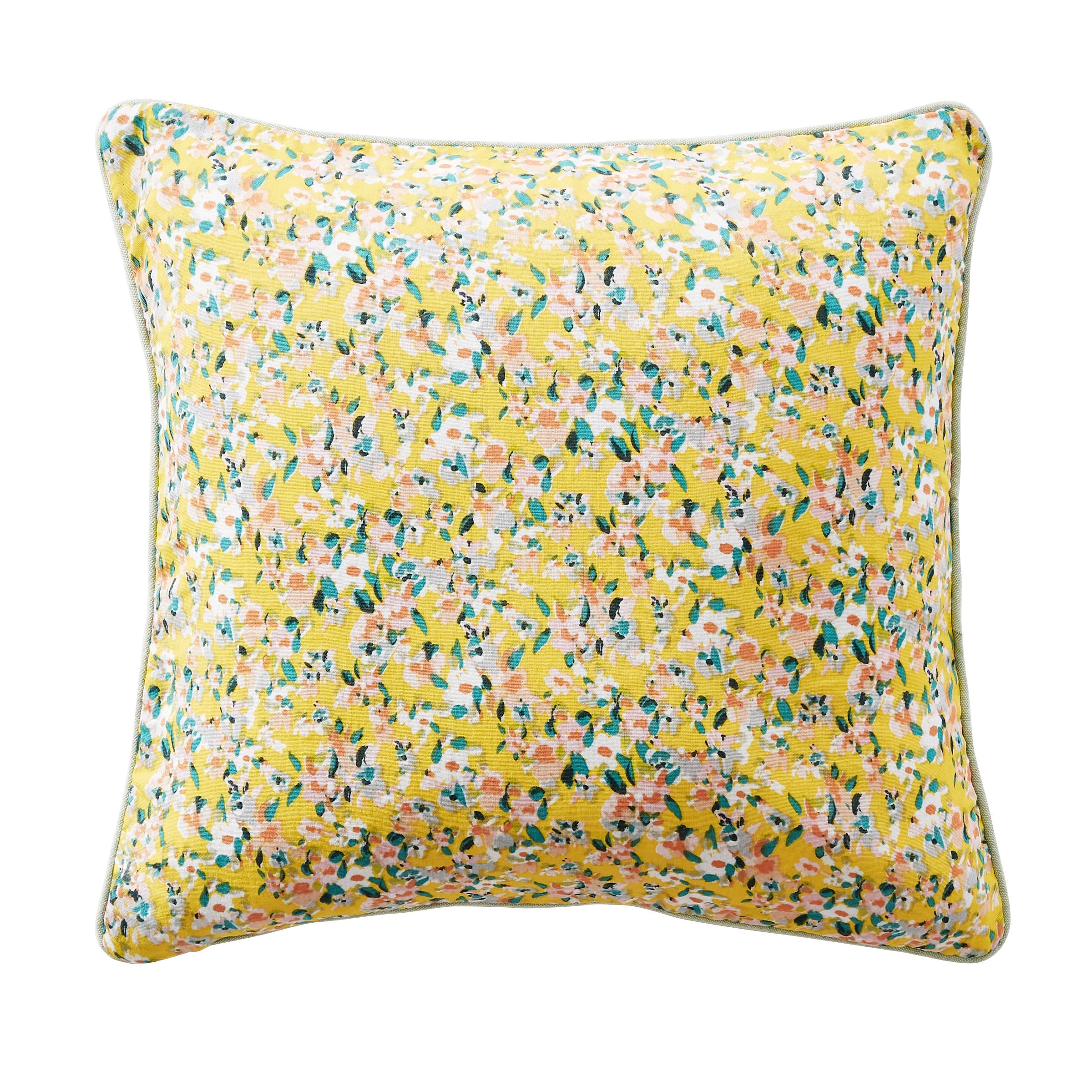 Housse De Coussin Faite Main – 60x60 Cm – Gris – Velours Et Coton