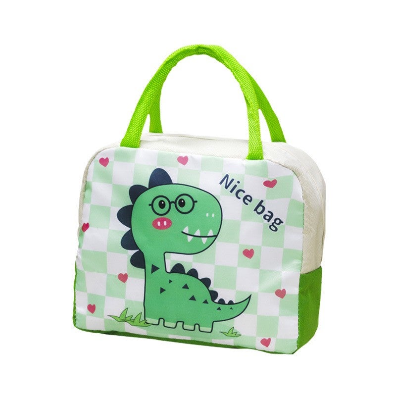 Geanta termica pentru copii Flippy, dinozaur, 23 x 13 x 19 cm, verde
