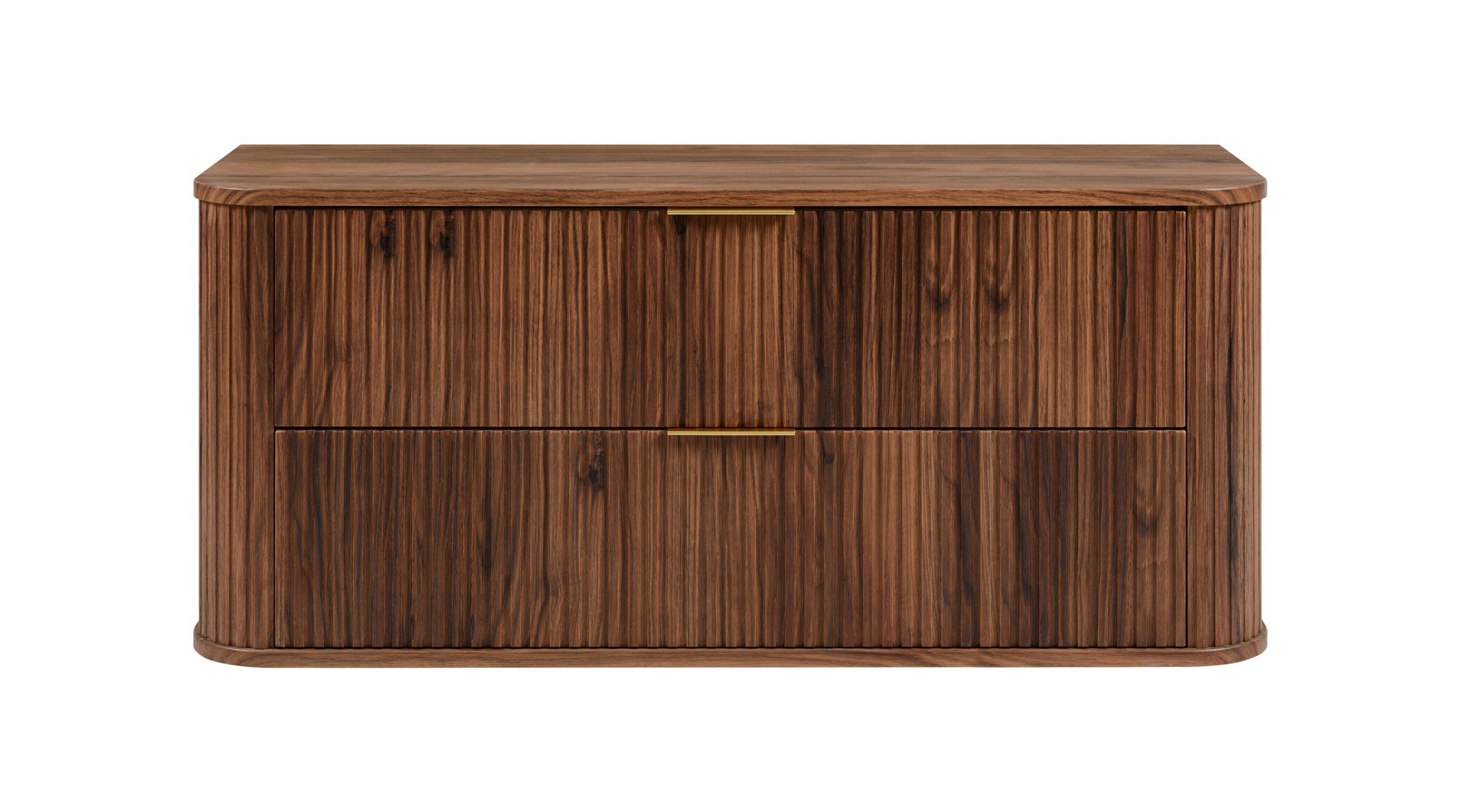 Meuble sous-vasque à suspendre GLAMOUR coloris noyer foncé 120 cm - 4