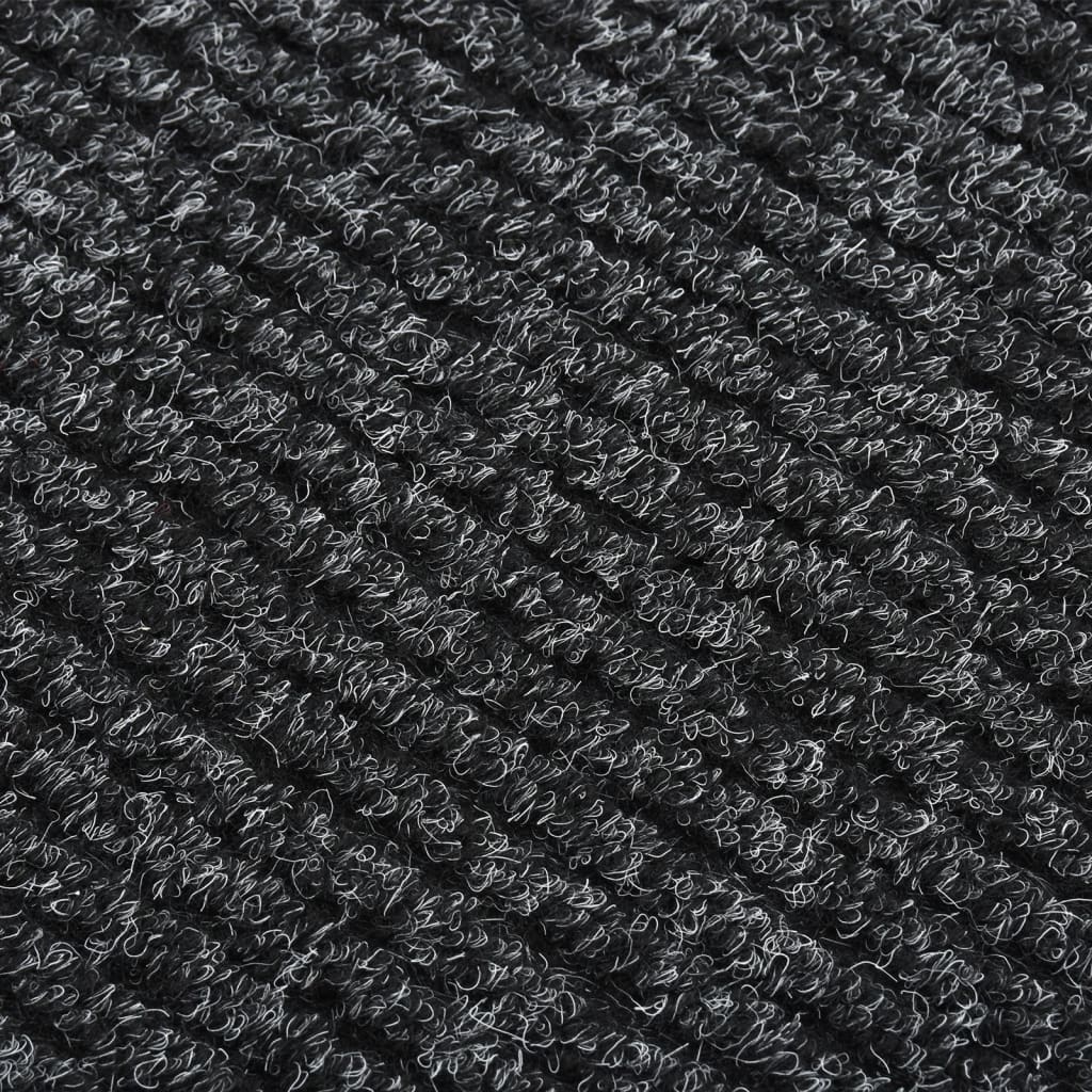 Alfombra de dormitorio | felpudo | alfombra de pasillo atrapa suciedad 100x250 cm gris antracita cfw31413