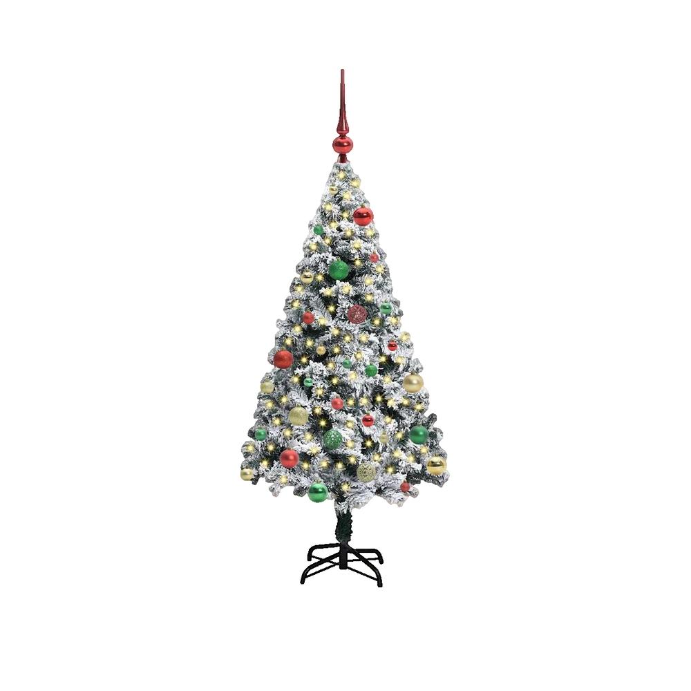 Choinka sztuczna vidaXL nowoczesna zielona 150 cm z oświetleniem LED