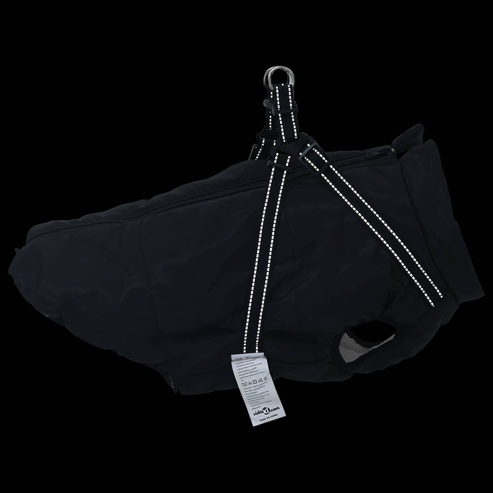 Abrigo para Perros Negro L48 Vellón y poliéster vidaXL - 9