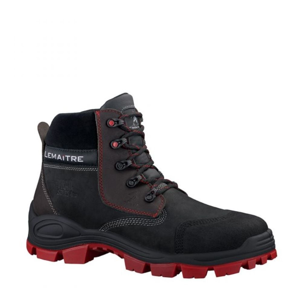 Chaussures de securite Lemaitre S3 Varadero CI SRC 100 non metalliques Noir Rouge 46 Leroy Merlin