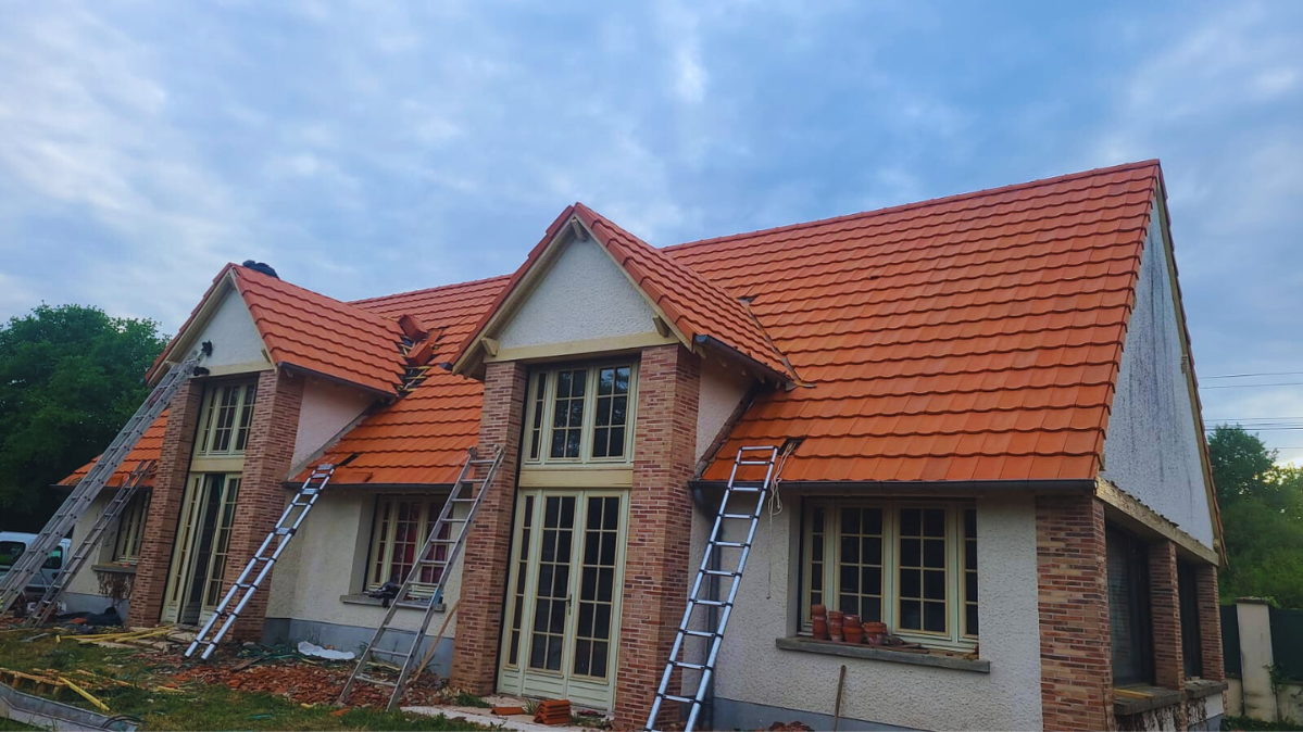 Tuile Continentale NATURE PRO 12 couleur rouge terre cuite - Mat - 3