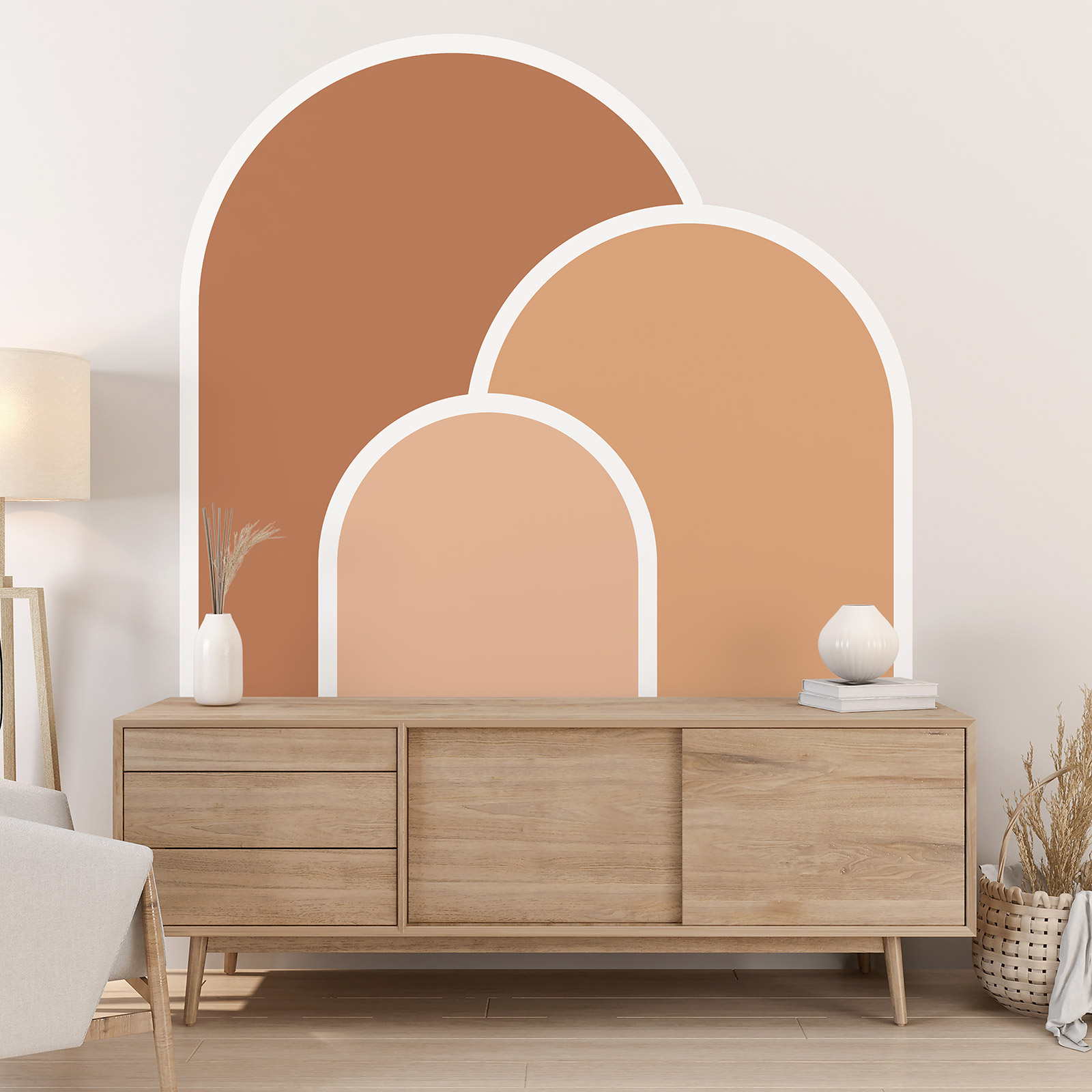 Stickers Arches - Design - Adhésif MAT - Largeur 40 x Hauteur 50 cm - 2