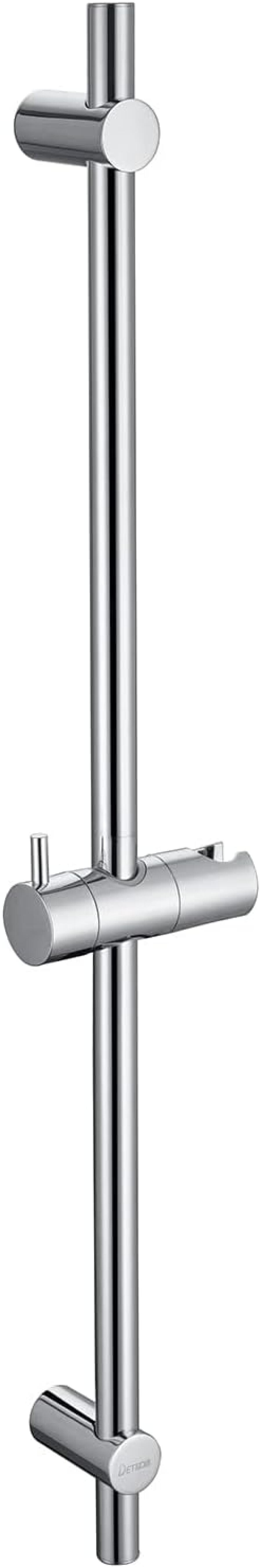 Drążek prysznicowy ze stali nierdzewnej 70 cm – Uchwyt na słuchawkę 360° – Regulowane mocowania – Elegancki chrom