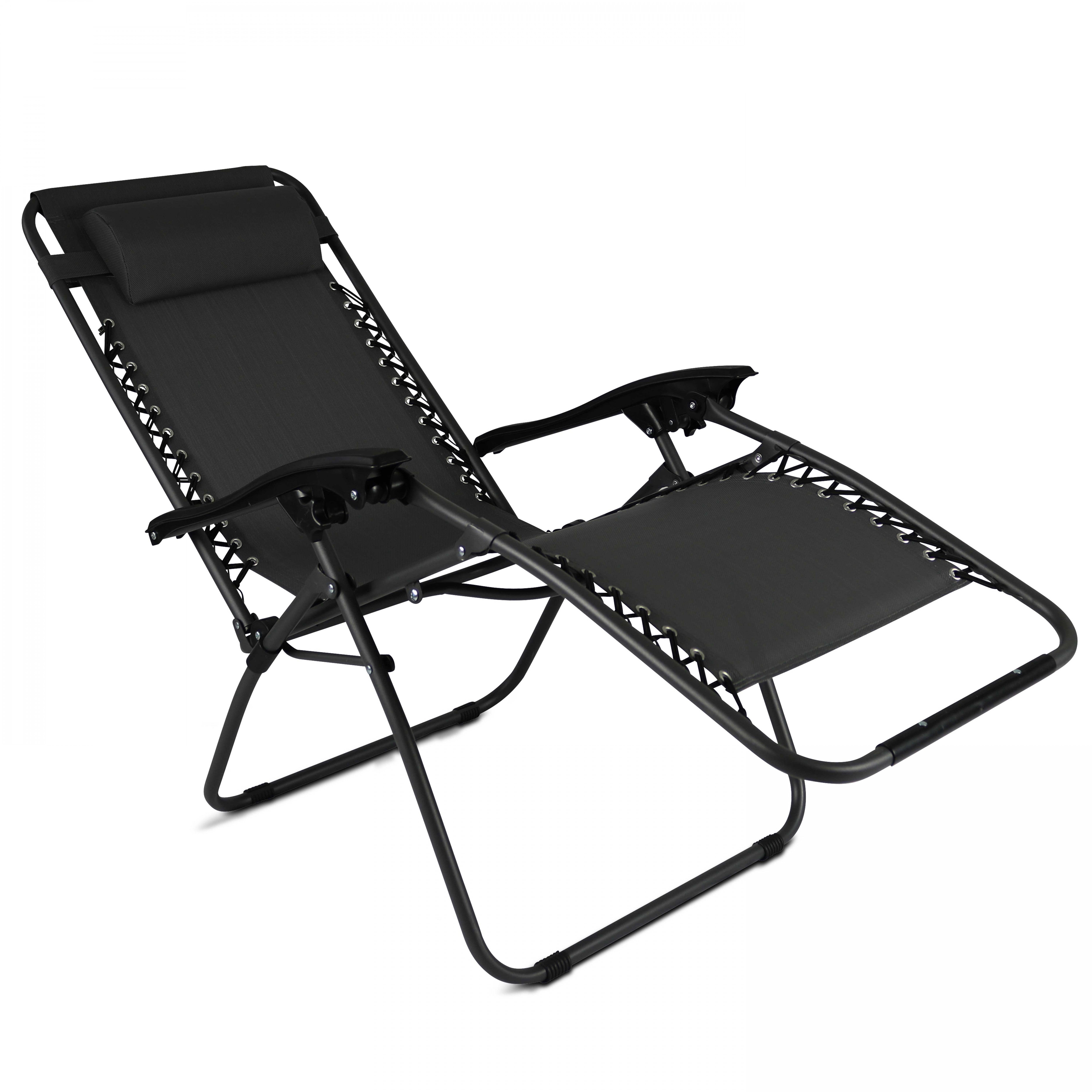 Lot de 2 fauteuils lounge en acier noir - 3