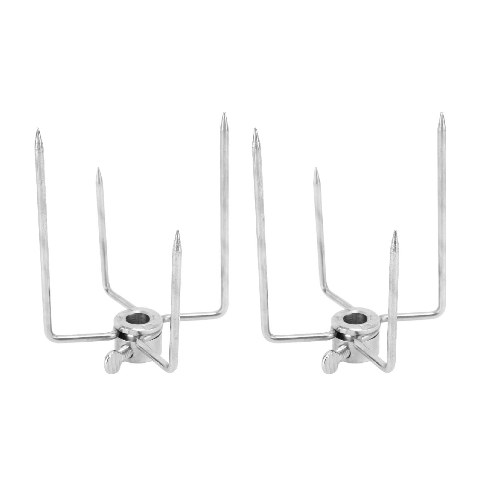 Lot De 6 Fourchettes De Barbecue En Acier Inoxydable - Réutilisables Pour épis De Maïs, Brochettes De Viande, Fruits Et Légumes