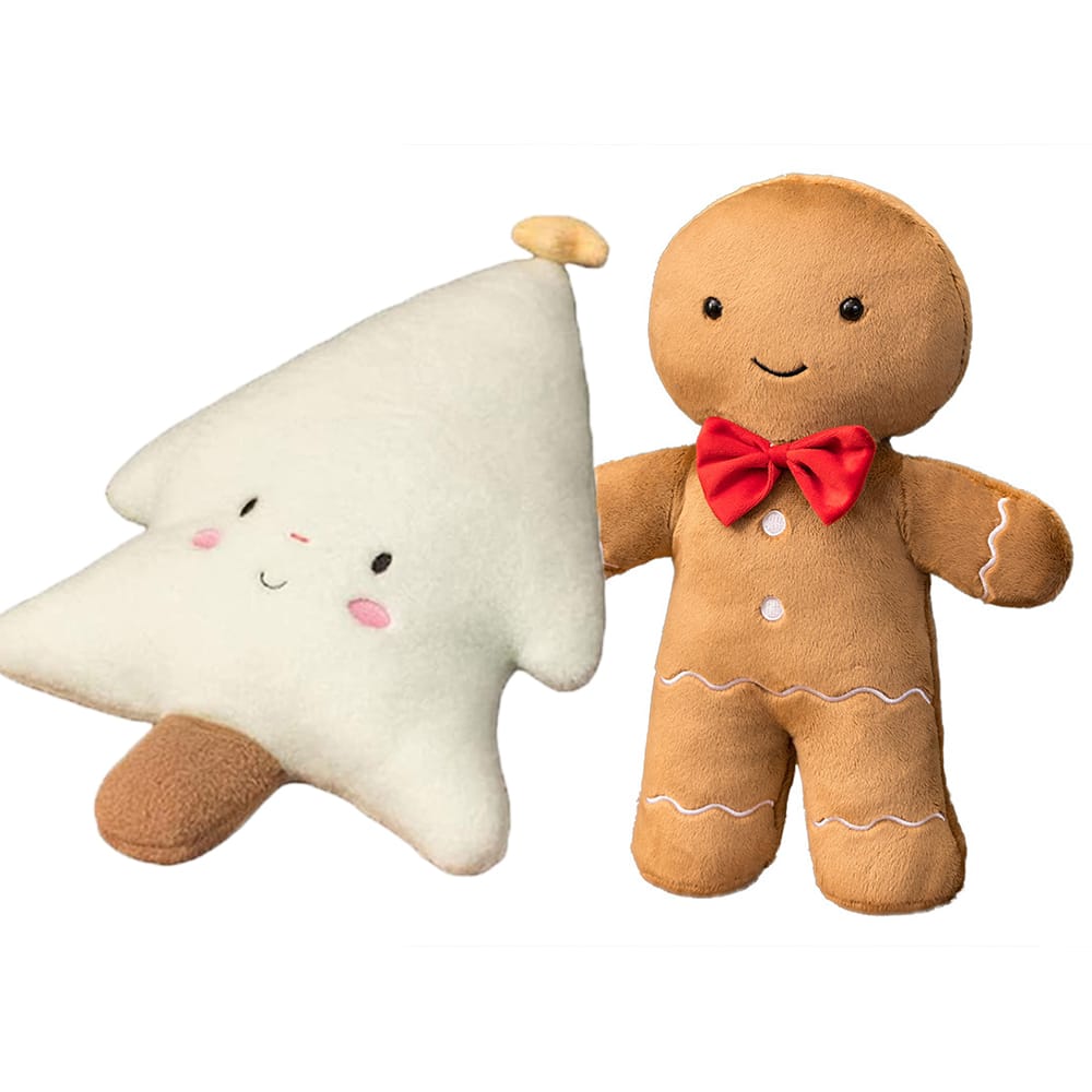 MEZHEN Peluche Omino Di Pan Di Zenzero: Morbido Bambola Natale 20x28 Cm