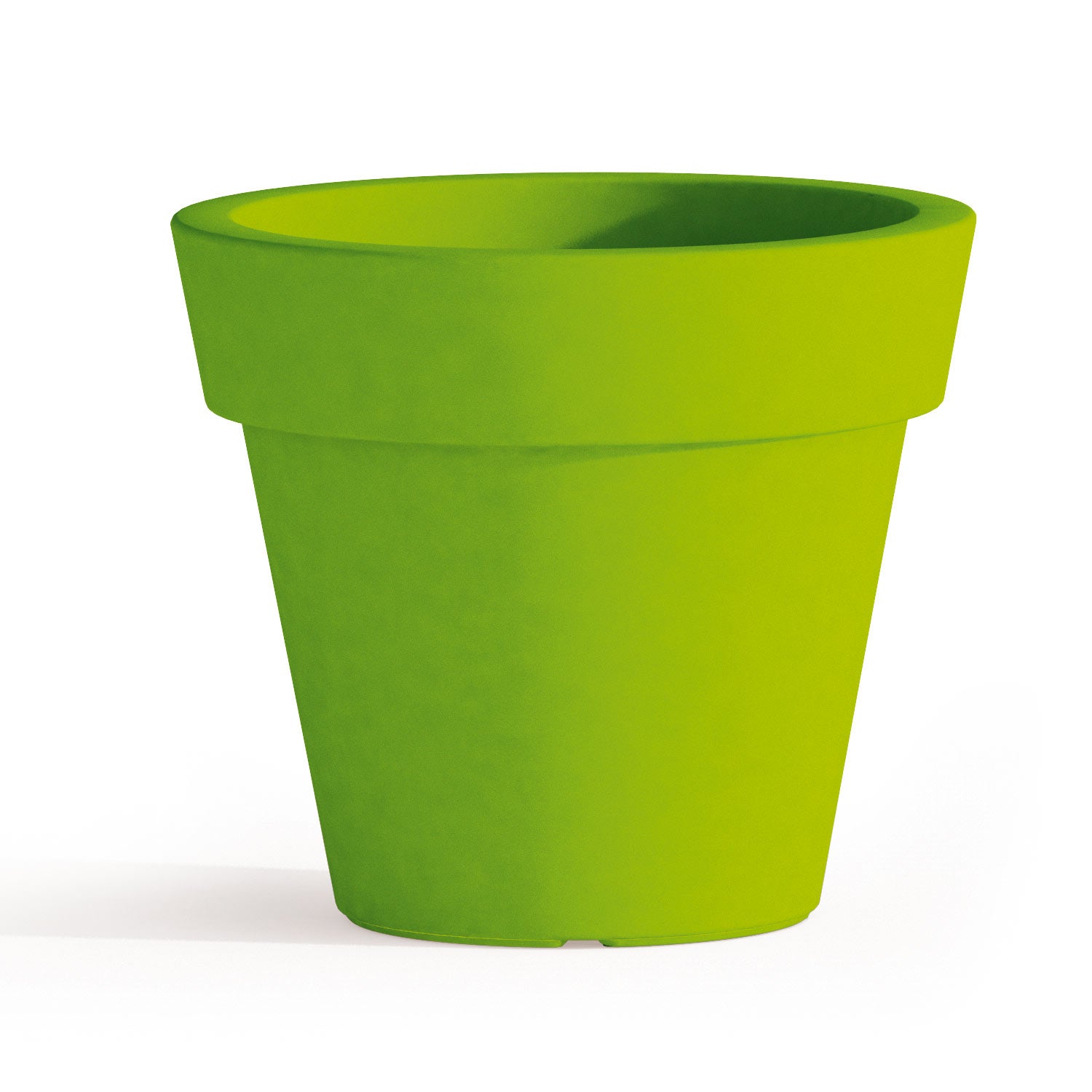 Vase design XXL moderne Ø110 H95 en polymère vert résistant pour l'intérieur et l'extérieur - Fabriqué en Italie - Monacis - 5
