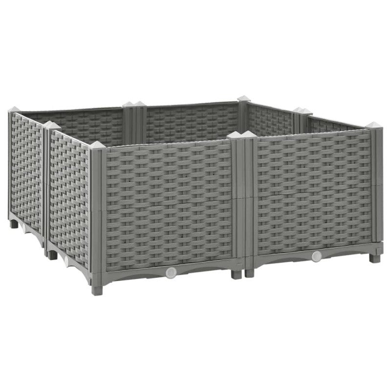 Donica do podwyższonej rabaty, 80x80x38 cm, polipropylen vidaXL