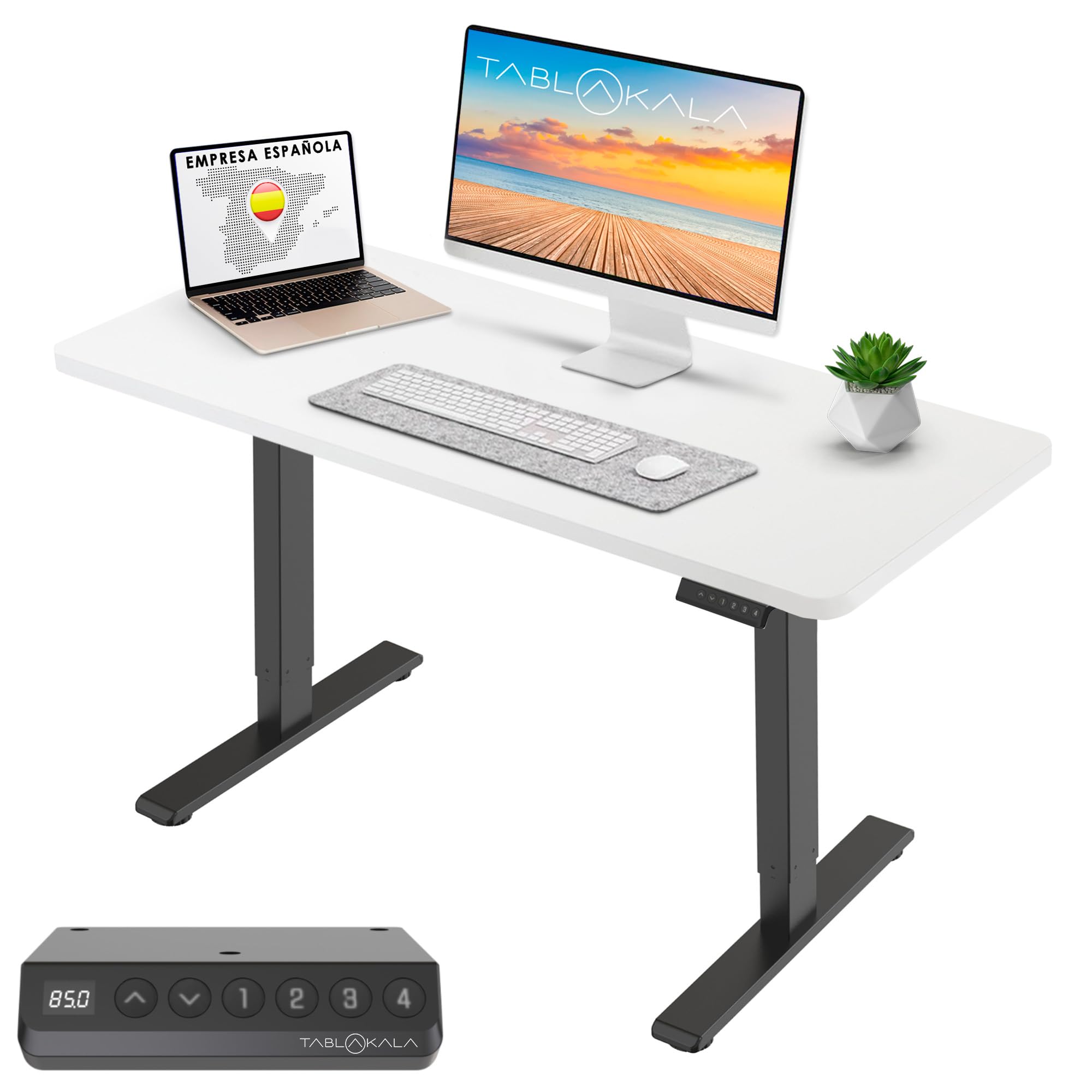 Bureau Pliable Fricienc - Table Réglable Hauteur Avec Roulettes