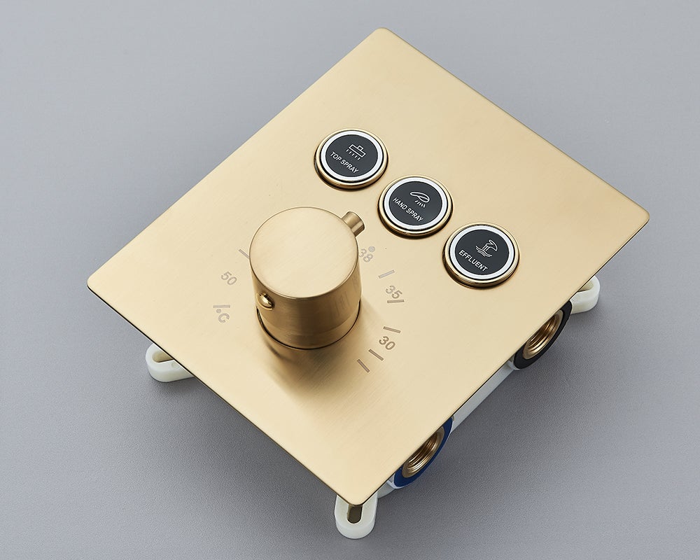 Mitigeur de douche Encastré Neo LED Or - 8