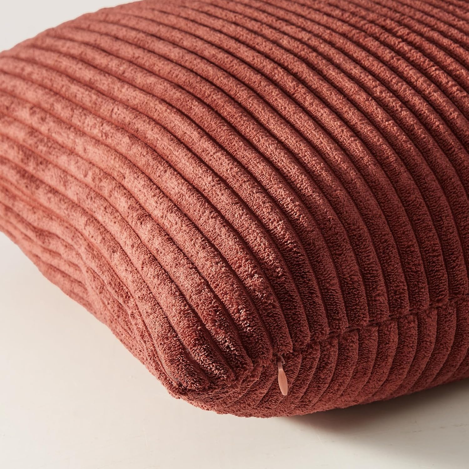 Ensemble de quatre taies d'oreiller, 40*40cm, en velours côtelé, convenant à la chambre et au salon. - 3