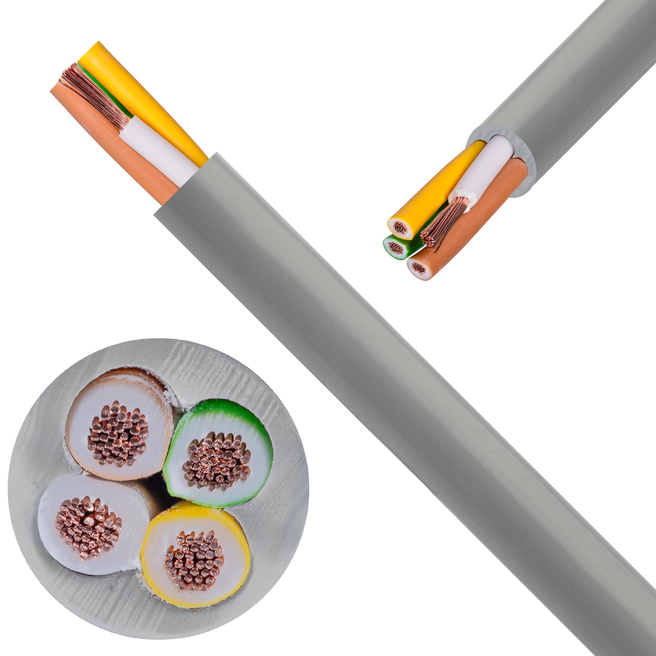 Kabel sterowniczy BiT LiHH 4x0,75mm2 szary 300/300V bezhalogenowy Dca linka Bitner 500m