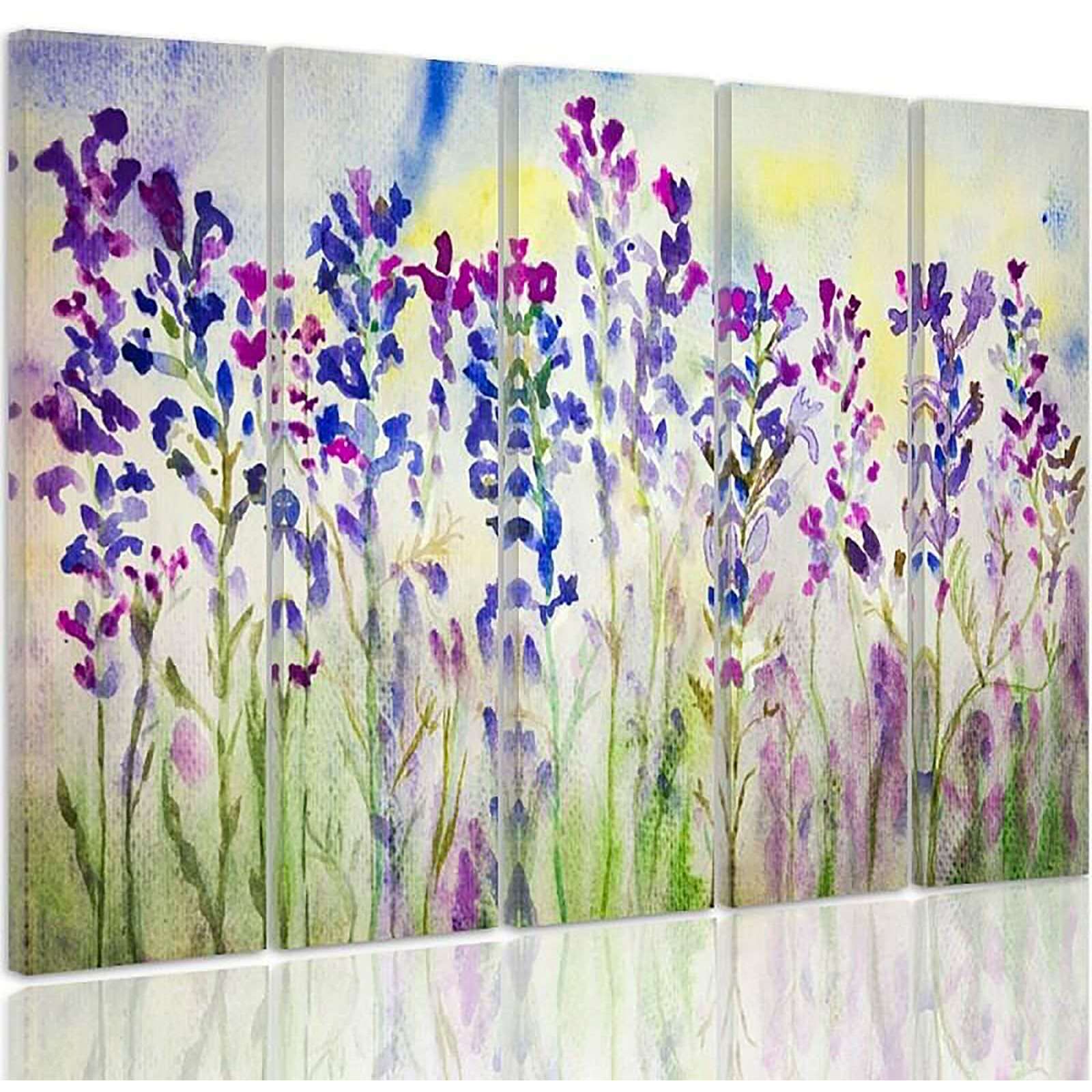 Tableau cloches pourpres - 300 x 140 cm - 2