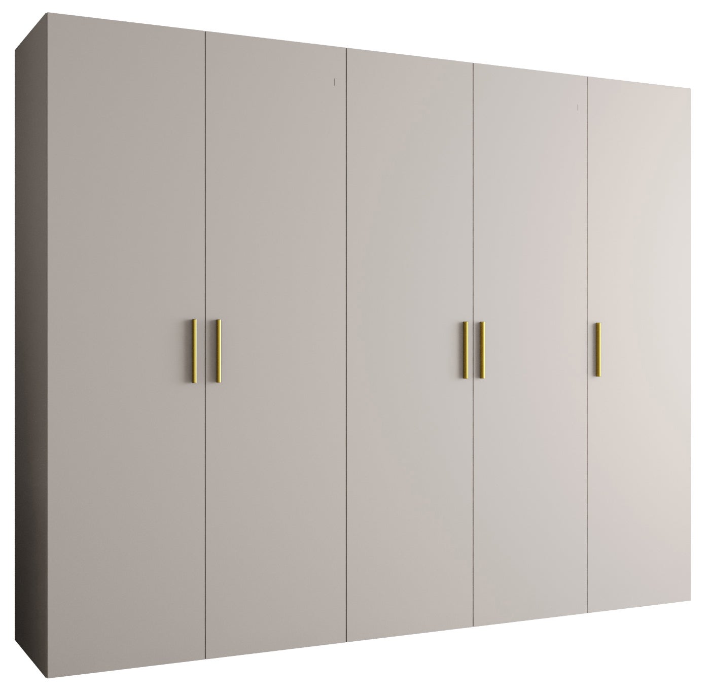 Szafa uchylna otwierana Bari 1 250 x 52 x 202 cm kaszmir + u. złoty Abiks Meble