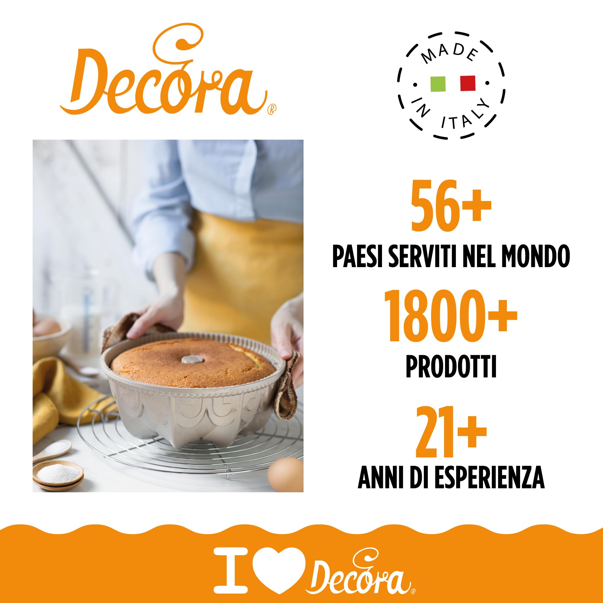 Decora 0080112 Stampo Antiaderente Gaia Ø 24 X 10 h Cm, In Alluminio Pressofuso, per realizzare preparazioni dolci e salate. - 3