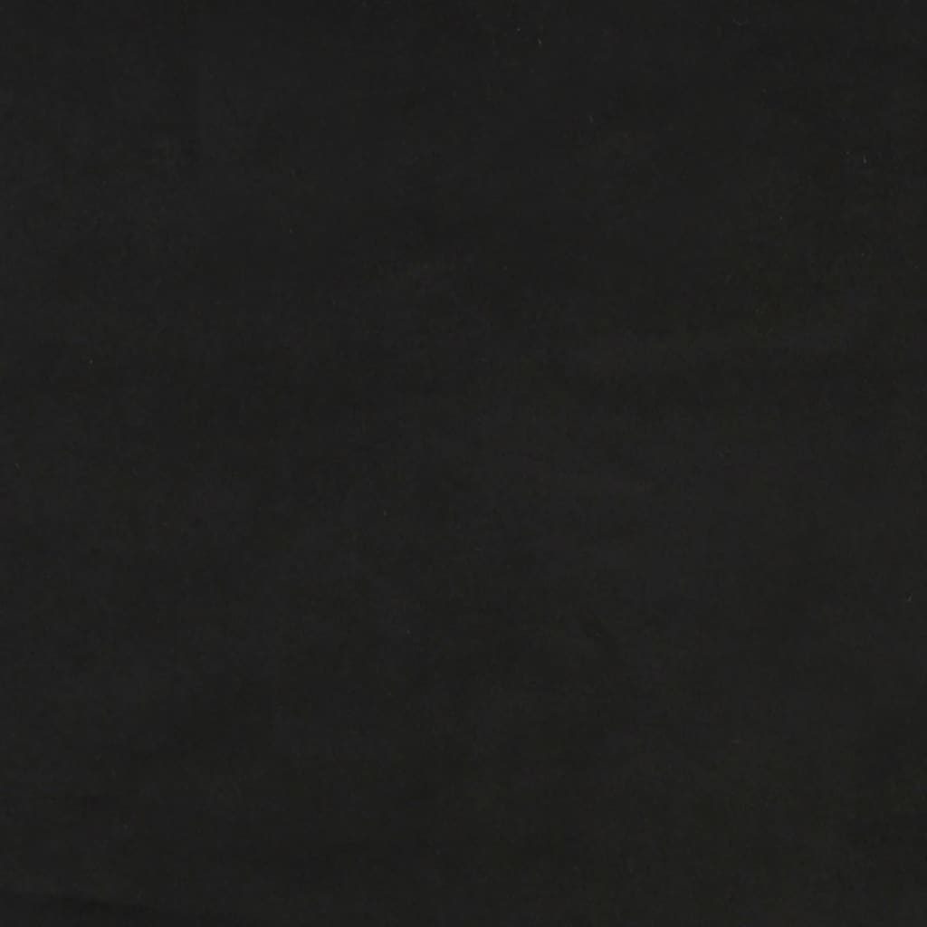 Cadre de lit à lattes, velours, noir, pour la chambre, 200 × 200 cm - 8