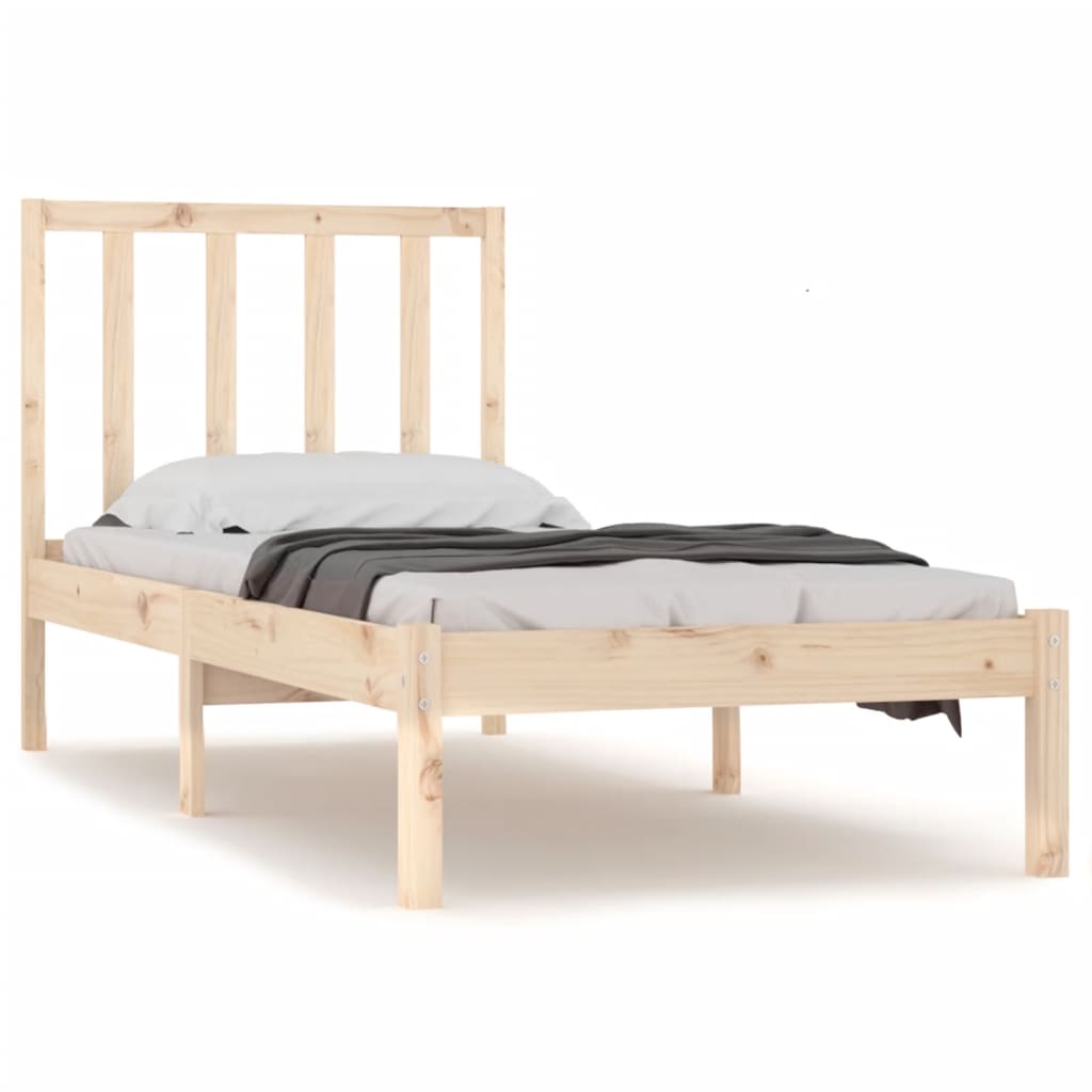 FHE - Cadre de lit Blanc Bois massif 90x190 cm Simple - YOSOO - DX4802 FHE - Cadre de lit Blanc Bois massif 90x190 cm Simple - YOSOO - DX4802
