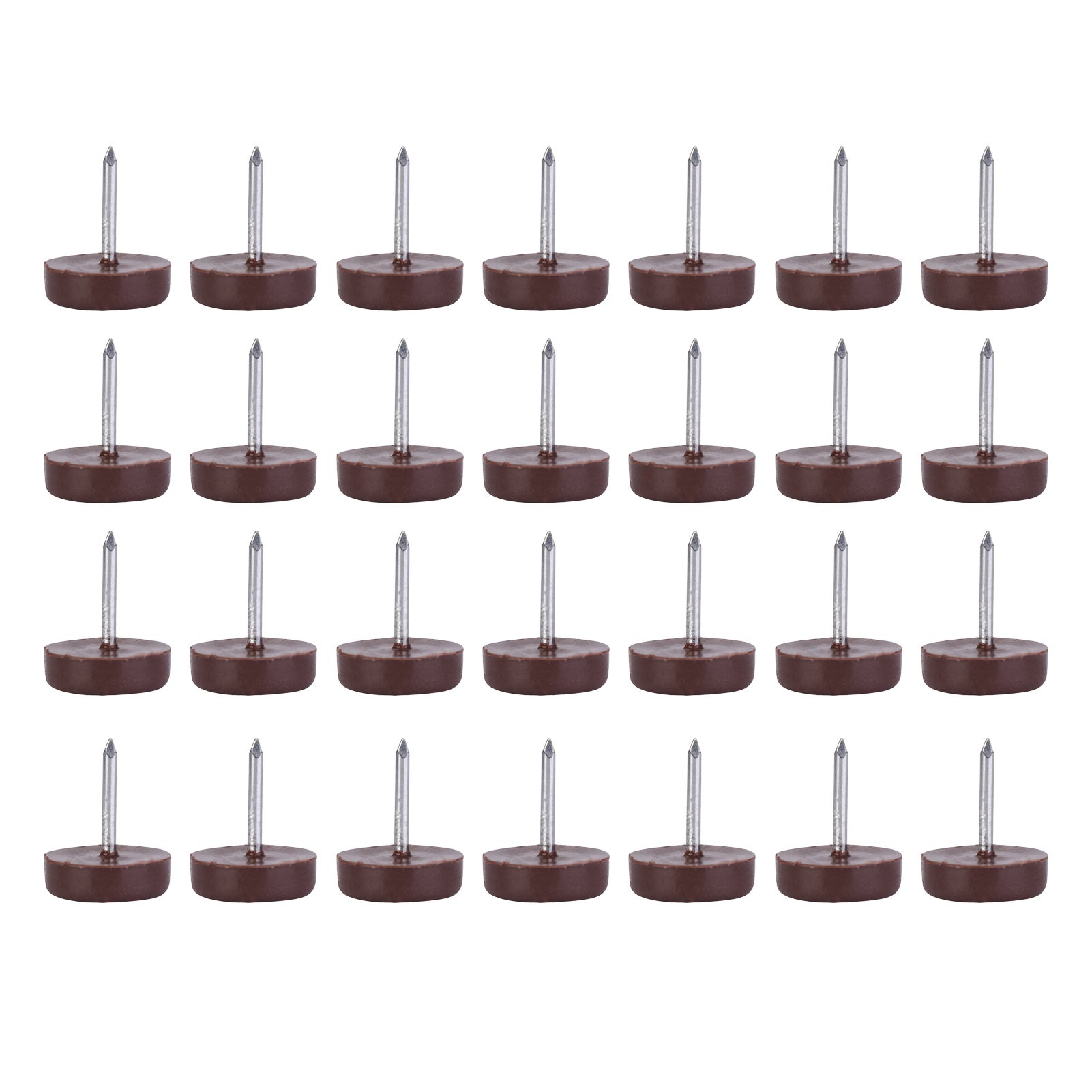 100 patins sabot antiglace 18 × 5 mm – Protège-plancher pour meubles en plastique/aluminium - 7