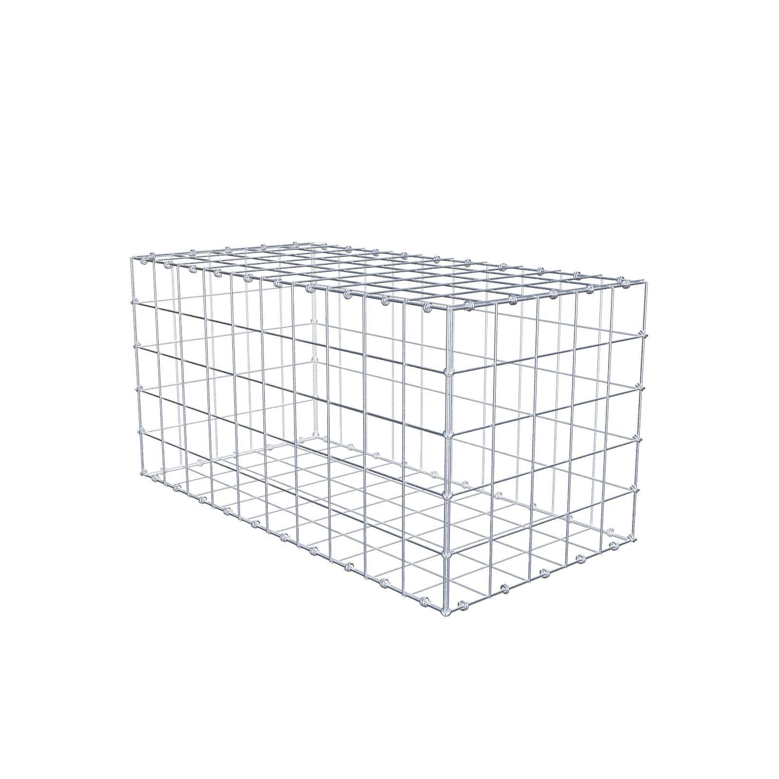 Gabion 100 cm x 50 cm x 50 cm (dł. x wys. x gł.), rozmiar oczka 10 x 10 cm, pierścień spiralny