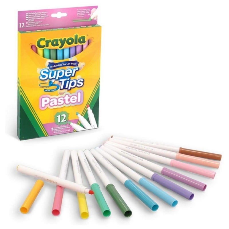 Crayola Twistable Pastelli A Cera Lavabili 10 Colori - Astuccio A Rotazione, Senza Temperino, Per Bambini